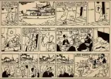  ??  ?? Hergé (Georges Remi dit, -) - L’Etoile mystérieus­e – Encre de Chine sur papier, strips , et  – - – , x , cm Estimation :   –   €