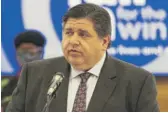  ?? ANTHONY VAZQUEZ/SUN-TIMES ?? Gov J.B. Pritzker says he would have liked to see an elected Chicago school board with fewer than 21 members.
