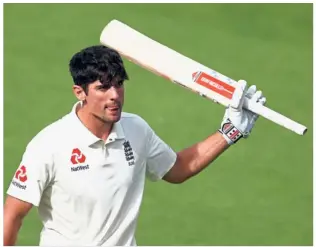  ??  ?? Farewell: England’s Alastair Cook waves to the crowd after playing his last Test match for England on Monday. — Reuters