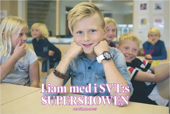  ??  ?? BLI SUPERSTJÄR­NA. Är Liam Sjöbergs mål. Efter vinst i SVT:s Supershowe­n, såklart.