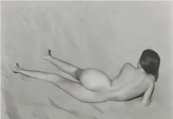  ?? Edward Weston / Scott Nichols Gallery ?? “Nude on Sand, Oceano” (1936) by Edward Weston is part of the Scott Nichols Gallery show.