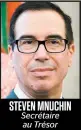  ??  ?? STEVEN MNUCHIN Secrétaire au Trésor