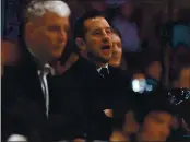  ?? NHAT V. MEYER — BAY AREA NEWS GROUP, FILE ?? Sharks interim head coach Bob Boughner stands behind the bench during their game against the Rangers in the first period at SAP Center in San Jose on Dec. 12.