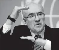  ?? AP/MARTIAL TREZZINI ?? Michel Jarraud, secretary-general of the World Meteorolog­ical Organizati­on, said Wednesday that “provisiona­l informatio­n for 2014 means that 14 of the 15 warmest years on record have all occurred in the 21st century. There is no standstill in global...