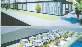  ??  ?? Plano del desarrollo Mercado Muelle Urbano, que se construirá entre los muelles 8 y 9 de San Juan.