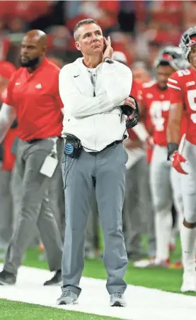  ?? BRIAN SPURLOCK/USA TODAY SPORTS ?? Ohio State head coach Urban Meyer is retiring after the Rose Bowl, citing growing health concerns.