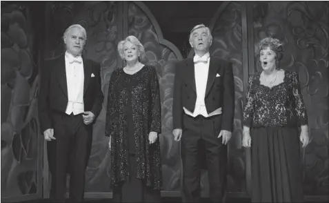  ?? THE WEINSTEIN COMPANY ?? Billy Connolly, Maggie Smith, Tom Courtenay and Pauline Collins sing their hearts out as the titular Quartet in Dustin Hoffman’s directoria­l debut.