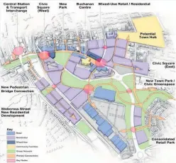  ??  ?? Ideas Coatbridge’s vision includes new green and civic spaces