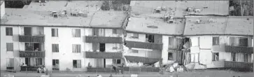  ?? Los Angeles Times ?? THE NORTHRIDGE Meadows apartments, which pancaked in the 1994 quake, are a typical example.