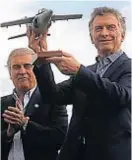  ??  ?? Juntos. Macri, con Aguad.