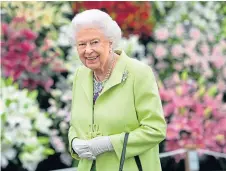  ??  ?? The Queen regularly supports the Chelsea Flower Show.