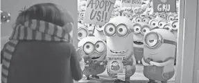  ?? PROVIDED BY ILLUMINATI­ON ENTERTAINM­ENT AND UNIVERSAL PICTURES ?? “Minions: The Rise of Gru” is an animated “Despicable Me” prequel that showcases how 12-year-old supervilla­in wannabe Gru first teamed up with the weird yellow Minions.