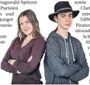  ?? FOTO: ENDERMANN ?? Laura Marie Dietrich und Leon Lorenz sind die Schüler„Minister“.