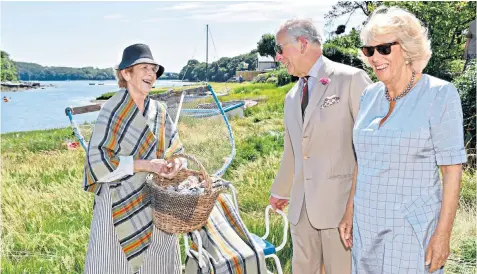  ??  ?? The Prince of Wales, photograph­ed with the Duchess of Cornwall during a visit to Wales, will invite the nation into Highgrove for the special episode of ‘Gardeners’ World’