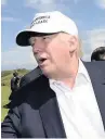  ??  ?? Trump On Turnberry visit