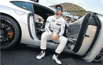  ?? Picture: AFP/ ANDREJ ISAKOVIC ?? TAKING FOOT OFF THE PEDALS: McLaren's Spanish driver Fernando Alonso will retire from Formula 1 at the end of the season, McLaren announced on Tuesday.