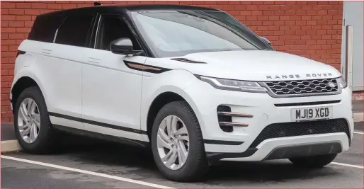  ??  ?? Range Rover Evoque