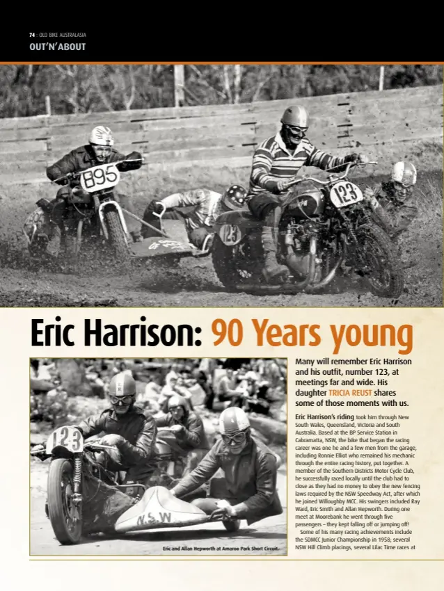  ??  ?? Eric and Allan Hepworth at Amaroo Park Short Circuit.