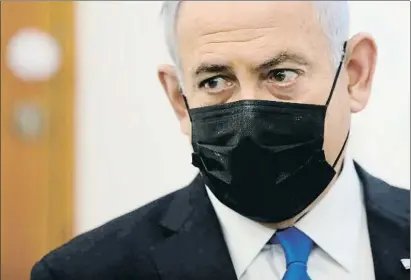  ?? REUTERS ?? Beniamin Netanyahu, ayer durante la vista judicial en Jerusalén