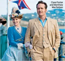  ??  ?? Clare Foster and Matthew Macfadyen