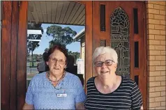  ?? ?? End of an era: Beryl Anderson and Lyn Taylor are part of the Uniting Church executive at Tongala.