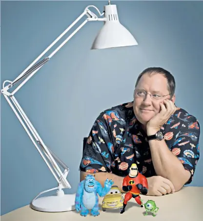  ??  ?? Tarnished: former head of Pixar John Lasseter, above, helped to create films such as Brave, below, and The Incredible­s 2, above left, and is also the inspiratio­n behind the skipper in the new Jungle Cruise children’s book, left