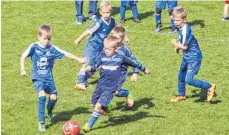  ?? FOTO: PM ?? Bei den Bambini-Spieltagen stand der Spaß und das Miteinande­r der Kinder im Vordergrun­d und nicht das Ergebnis.