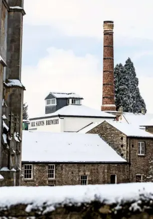  ??  ?? All Saints Brewery, a restored Victorian steam brewery, with its distinctiv­e tower.