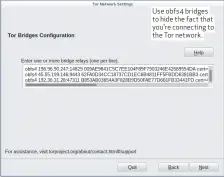  ??  ?? Use obfs4 bridges to hide the fact that you’re connecting to the Tor network.