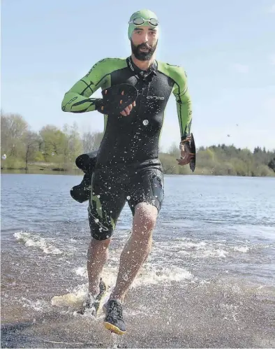  ?? BILD: MATHIAS FREESE ?? hätte der 3. Drei-Seen-Swimrun in Oldenburg stattgefun­den, wegen der Corona-Pandemie musste der 1. TCO „Die Bären“den Wettkampf aber absagen.