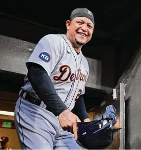  ?? Terrance Williams/Associated Press ?? The Tigers’ Miguel Cabrera walks out of the tunnel before a game against the Orioles in 2022 in Baltimore. Now there’s one more reason for an extended celebratio­n of the Detroit slugger’s career. This is his final year.