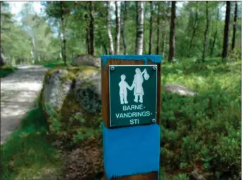  ?? FOTO: ELSE MARIE ABRAHAMSEN ?? Barnevandr­erstien kan bli «Norges beste turrute».