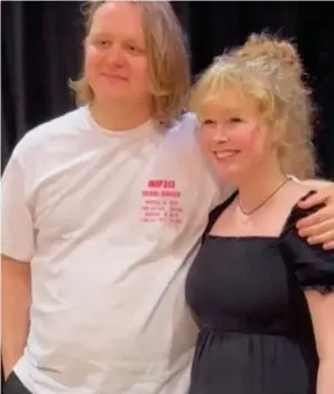  ?? ?? Broghan Showell with superstar Lewis Capaldi