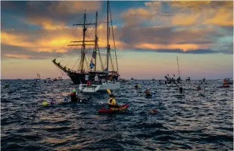  ?? ?? Paul has coached hundreds of swimmers for the Rottnest Channel Swim