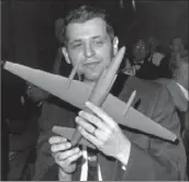  ?? Associated Press ?? U-2 PILOT Francis Gary Powers was shot down in May 1960 and spent nearly two years in prison. His grandchild­ren will accept the award Friday.