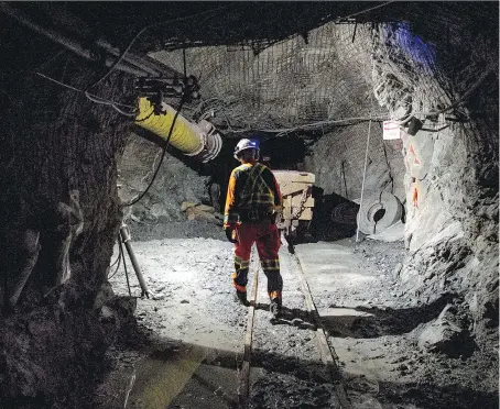  ?? TYLER ANDERSON ?? Mining is one of several Canadian sectors expected to benefit from the new Trans-Pacific Partnershi­p agreement.