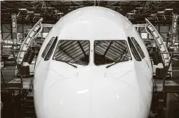  ?? New York Times file photo ?? An Airbus A330 is assembled in France. The U.S. and the EU have agreed to suspend all tariffs imposed in a dispute over subsidies for Airbus and Boeing.