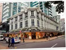  ??  ?? Keeping up with the Joneses: Sir Bob’s company owns Wellington’s David Jones store.