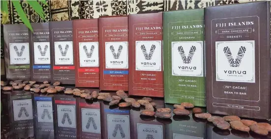  ??  ?? Vanua Chocolates available at Extra Supermarke­t in Suva and Lautoka.