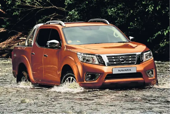  ??  ?? The new Navara features Nissan’s latest V-Motion design.