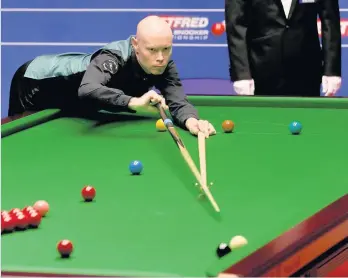  ??  ?? lead further. A 63 from O’Sullivan put the 41-year-old seemingly in charge of the next, but he missed a red he would have expected to sink and back came Wilson, potting a tricky black to snatch the frame and fuel his confidence before the...