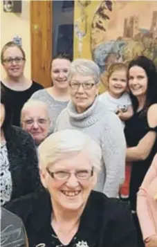  ??  ?? Lillian pictured with some of her Slimming World class in 2019.