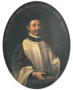  ??  ?? Portrait of Don Lanza Inguanez, Baron of Ghariexem, Lord of the Mugiarro and Archdeacon of the Cathedral (d. 1493)