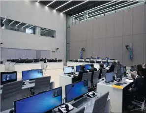  ?? PICTURE: EPA ?? A general view of courtroom one at the new premises of the Internatio­nal Criminal Court in The Hague, Netherland­s.