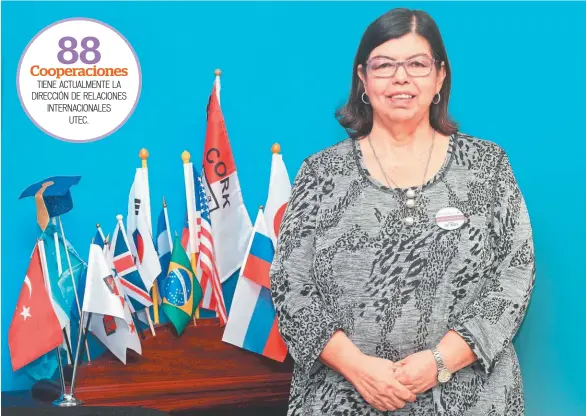  ??  ?? Blanca Ruth Orantes, directora de la Dirección de Relaciones Internacio­nales.