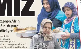  ??  ?? Teröristle­rin temizlenme­sinin ardından sosyal yardımlar da hayata geçiyor. Kızılay dün sivillere sıcak yemek dağıttı.