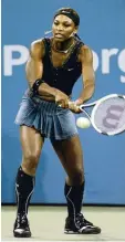  ?? Foto: dpa ?? Dieses Rocker Outfit hatte Williams für die US Open 2004 gewählt.