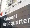  ?? POSTMEDIA FILE ?? Canada Revenue Agency’s headquarte­rs in Ottawa.