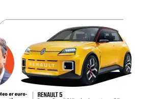  ?? ?? Den nye Renault 5 bliver kun lanceret som elbil og med en raekkevidd­e på mindst 400 km. RENAULT 5