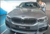  ?? REUTERS/FILE ?? A BMW 5 series car. One out of three cars sold by BMW in India is a 5Series